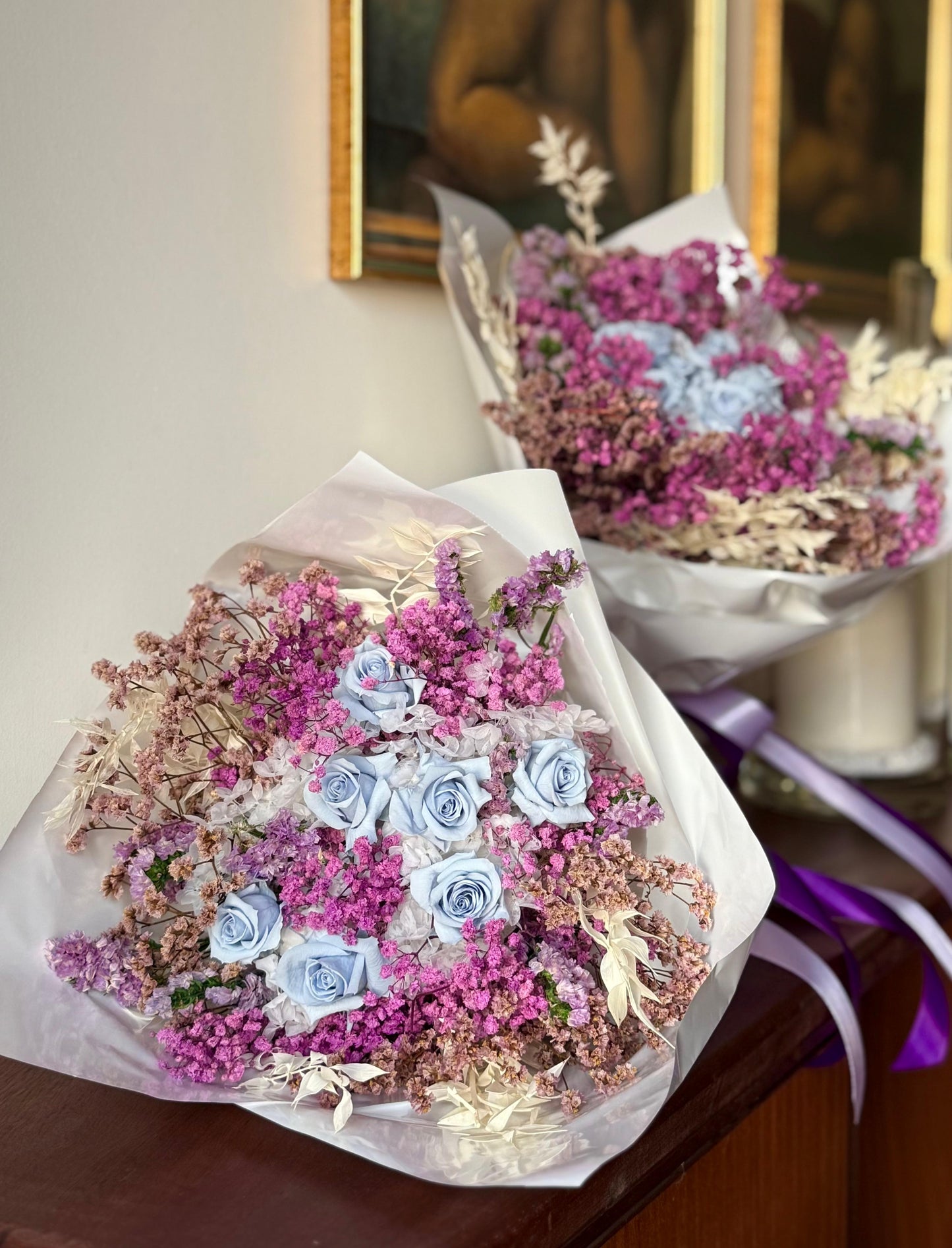Bouquet di Fiori Stabilizzati Lilla