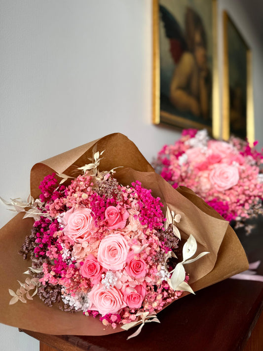 Bouquet di Fiori Stabilizzati Rosa